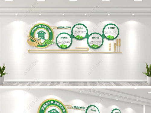 簡約校園食堂文化墻設計 打造健康、安全、文明的企業餐廳環境